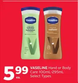 Rexall VASELINE Hand or Body Care offer