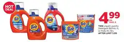 Rexall TIDE Liquid Laundry Detergent 887mL-1L or Pods 9's-16's offer