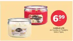 Rexall CANDLE-LITE Jar Candles or Tealights offer