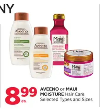 Rexall AVEENO or MAUI MOISTURE Hair Care offer