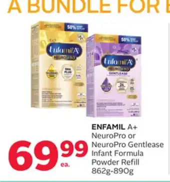 Rexall ENFAMIL A+ NeuroPro or NeuroPro Gentlease Infant Formula Powder Refill offer