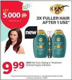 Rexall OGX Hair Care, Styling or Treatment offer