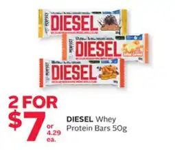 Rexall DIESEL Whey Protein Bars offer