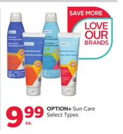Rexall OPTION+ Sun Care offer