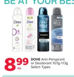 Rexall DOVE Anti-Perspirant or Deodorant offer