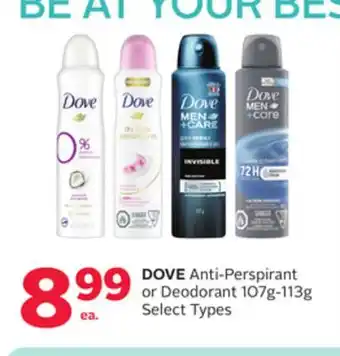 Rexall DOVE Anti-Perspirant or Deodorant offer