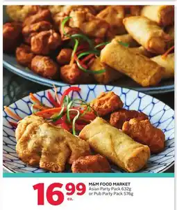 Rexall M&M FOOD MARKET Asian Party Pack 632g or Pub Party Pack 576g offer