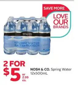 Rexall NOSH & CO. Spring Water offer