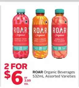 Rexall ROAR Organic Beverages offer