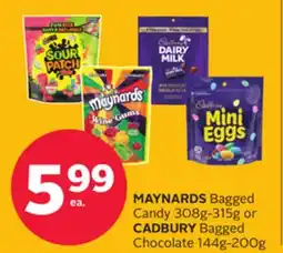Rexall MAYNARDS Bagged Candy 308g-315g or CADBURY Bagged Chocolate 144g-200g offer