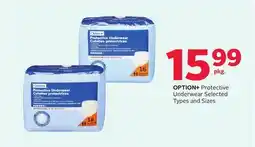 Rexall OPTION+ Protective Underwear offer