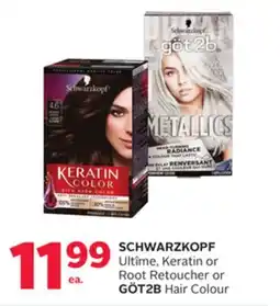 Rexall SCHWARZKOPF Ultime, Keratin or Root Retoucher or GÖT2B Hair Colour offer