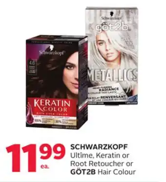Rexall SCHWARZKOPF Ultime, Keratin or Root Retoucher or GÖT2B Hair Colour offer