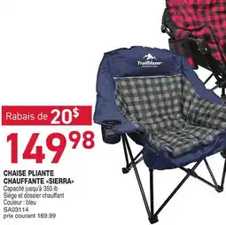 Matério CHAISE PLIANTE CHAUFFANTE SIERRA offer