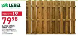Matério CLÔTURE INTIMITÉ EN BOIS TRAITÉ LEBEL offer