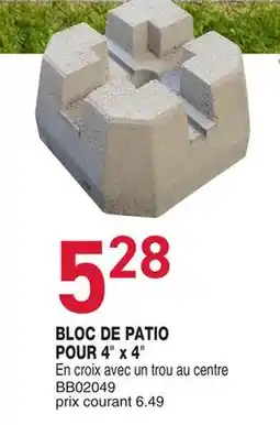 Matério BLOC DE PATIO POUR 4 X 4 offer