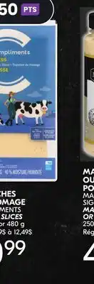 IGA TRANCHES DE FROMAGE COMPLIMENTS offer