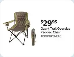 Walmart Ozark Trail Oversize Padded Chair offer