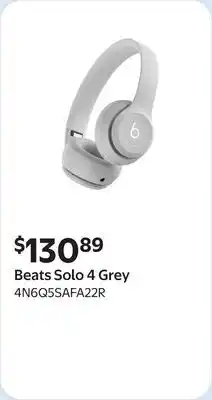 Walmart Beats Solo 4 Grey offer
