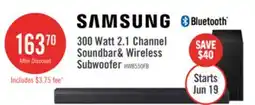 The Brick SAMSUNG B-Series 2.1 Channel Soundbar with Wireless Subwoofer (HW-B550F/ZC) offer