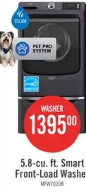The Brick Maytag 5.8 Cu. Ft. Pet Pro Smart Front-Load Washer - Midnight Steel - MFW7020RF offer