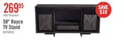The Brick Royce 58 Modern TV Stand with Storage and Cable Management for TVs up to 65- Distressed Grey offer