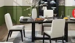 The Brick Alma Dining Table with Trestle Base, 86W - Charcoal Black offer