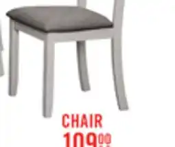 The Brick Echo Dining Chair with Linen-Look Fabric, Wood, Ladder-Back - White offer
