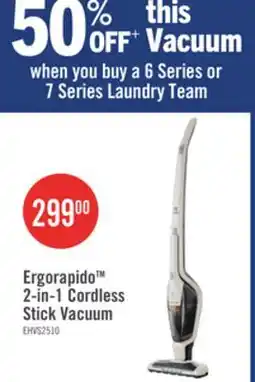 The Brick Electrolux Ergorapido 2-in-1 Cordless Stick Vacuum - EHVS2510AW offer