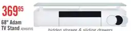 The Brick Adam 68 Modern TV Stand with Storage and Cable Management for TVs up to 75- White offer