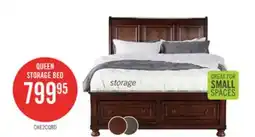 The Brick Chelsea Platform Storage Bed with Headboard & Frame, Cherry Brown - Queen Size offer