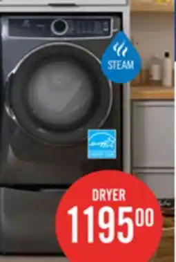 The Brick Electrolux 8 Cu. Ft. Electric Dryer with Steam - Titanium - Stackable - ELFE763CAT offer