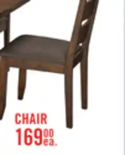 The Brick Plum Dining Chair with Polyester Fabric, Wood, Ladder-Back - Nutmeg Brown offer