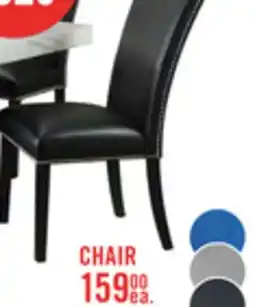 The Brick Cami Dining Chair with Vegan-Leather Fabric - Black offer