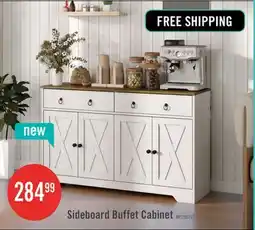 The Brick HOMCOM Sideboard Buffet Cabinet, Kitchen Cabinet with 2 Drawers, White offer