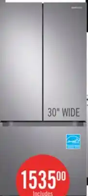 The Brick Samsung 30 22.1 Cu. Ft. French-Door Refrigerator - Stainless Steel - RF22A4111SR/AA offer