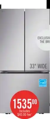 The Brick LG 33 25 Cu. Ft. Smart French-Door Refrigerator - Stainless Steel - LF25S6000S offer