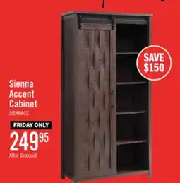 The Brick Sienna 33.5 Accent Storage Cabinet with Sliding Door - Dark Oak offer