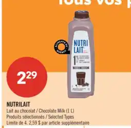 Pharmaprix NUTRILAIT Chocolate Milk (1 L) offer
