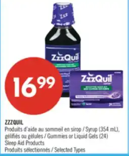 Pharmaprix ZZZQUIL Syrup (354 mL), Gummies or Liquid Gels (24) Sleep Aid Products offer