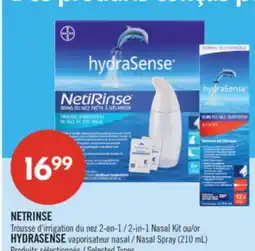 Pharmaprix NETRINSE 2-in-1 Nasal Kit HYDRASENSE Nasal Spray offer