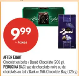 Pharmaprix AFTER EIGHT Boxed Chocolate (200 g) or PERUGINA BACI Dark or Milk Chocolate Bag (125 g) offer