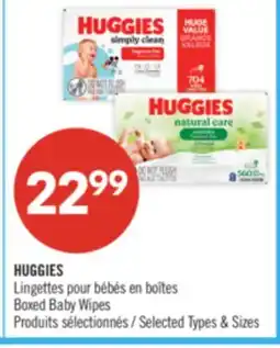 Pharmaprix HUGGIES Boxed Baby Wipes offer
