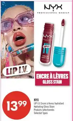 Pharmaprix NYX LIP I.V. Hydrating Gloss Stain offer