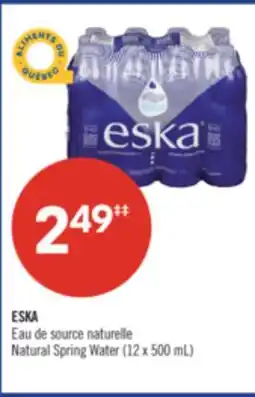 Pharmaprix ESKA Natural Spring Water offer
