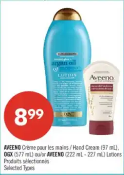 Pharmaprix AVEENO Hand Cream 97mL OGX 577mL AVEENO Lotions 222mL-227mL offer