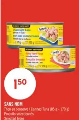 Pharmaprix NO NAME Canned Tuna offer