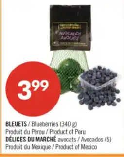 Pharmaprix Blueberries (340 g) or Avocados (5) offer