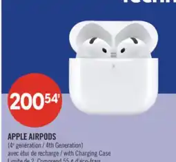 Pharmaprix APPLE AIRPODS (4th Generation) with Charging Case offer