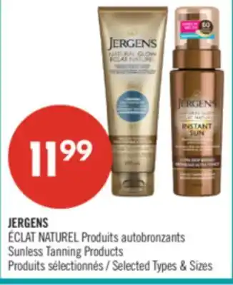 Pharmaprix JERGENS ÉCLAT NATUREL Sunless Tanning Products offer